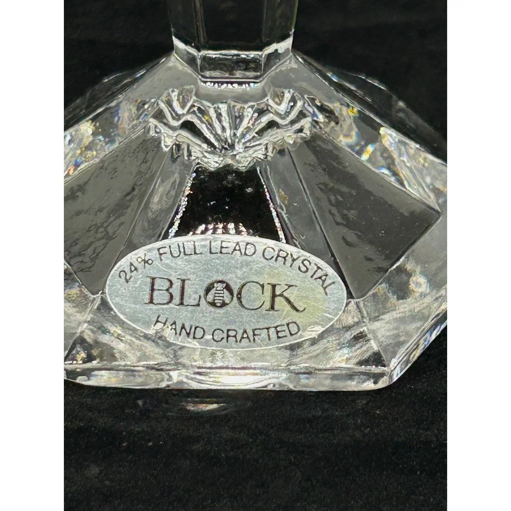 Block 24% Full Lead Crystal Hand Crafted 10